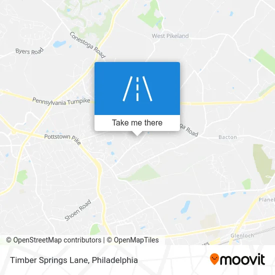 Timber Springs Lane map