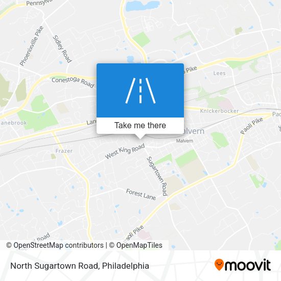 North Sugartown Road map