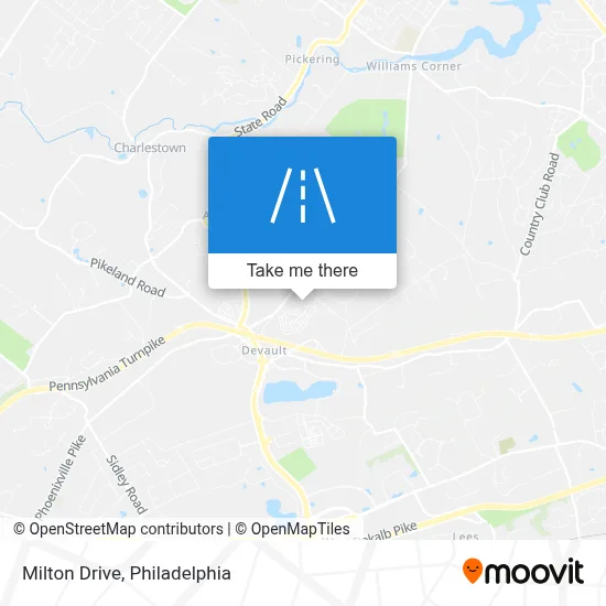 Milton Drive map