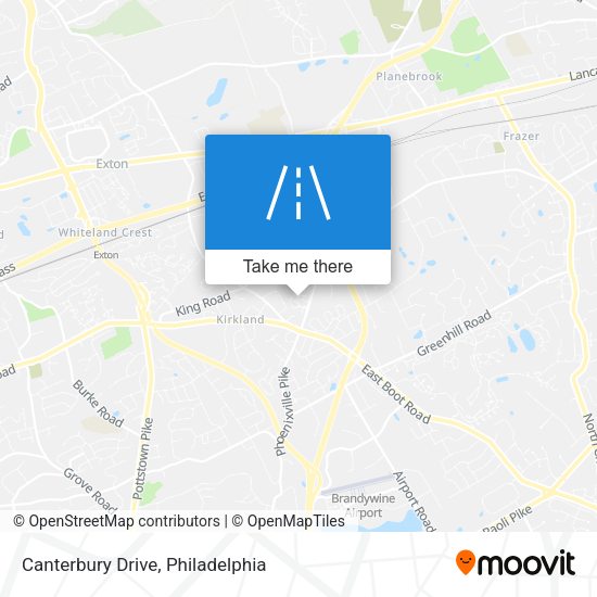 Canterbury Drive map