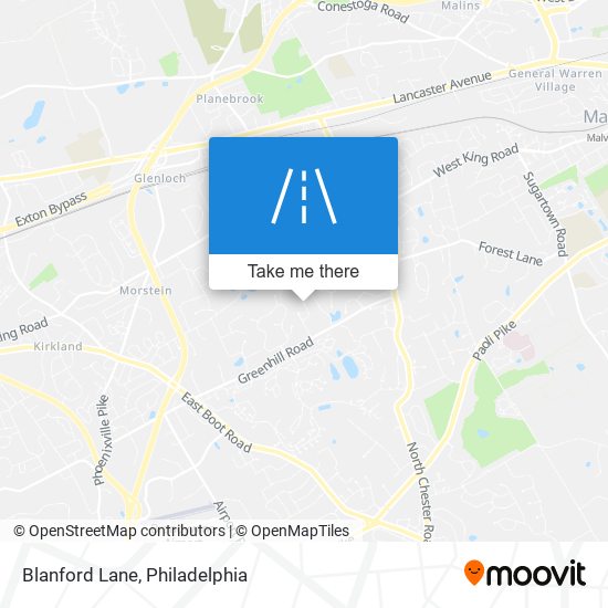Mapa de Blanford Lane