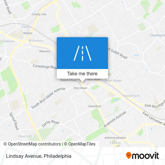 Mapa de Lindsay Avenue