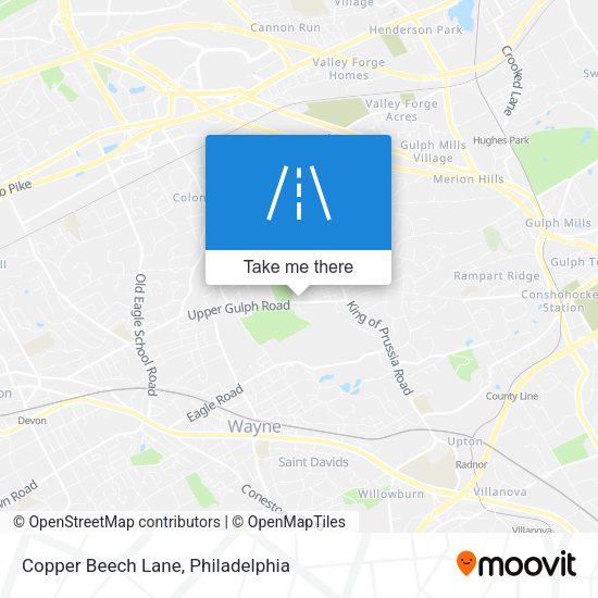Mapa de Copper Beech Lane