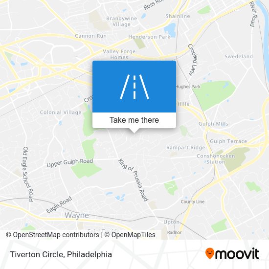 Tiverton Circle map