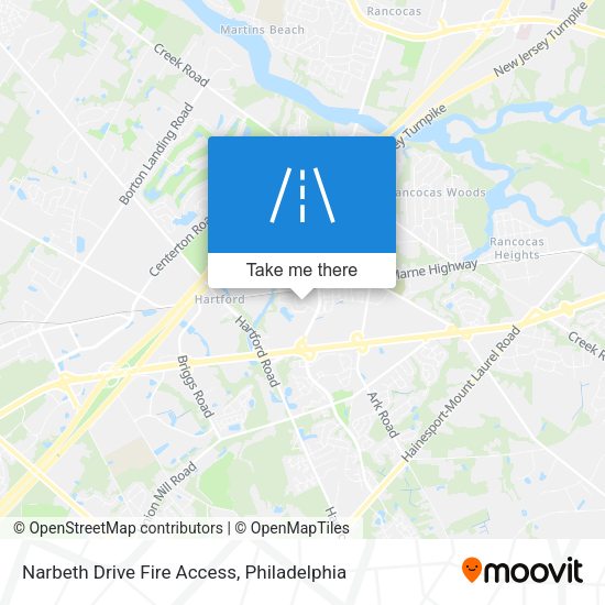 Narbeth Drive Fire Access map