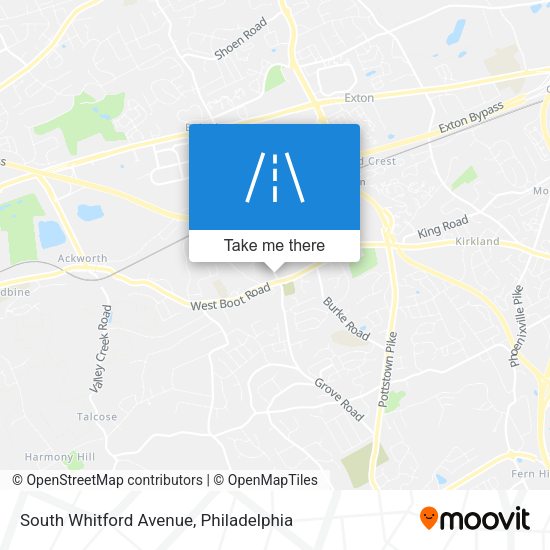 South Whitford Avenue map