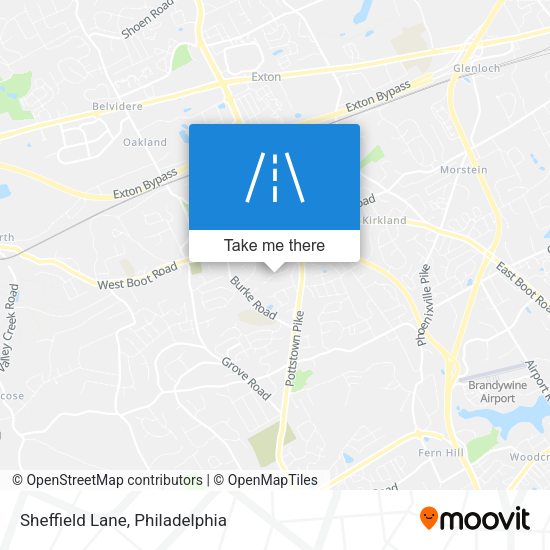 Sheffield Lane map