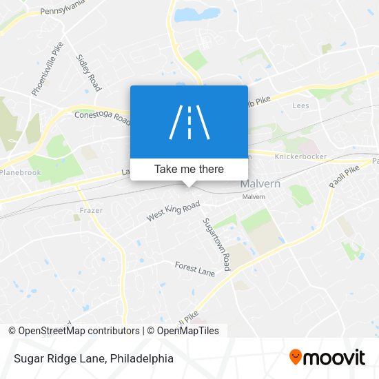 Sugar Ridge Lane map