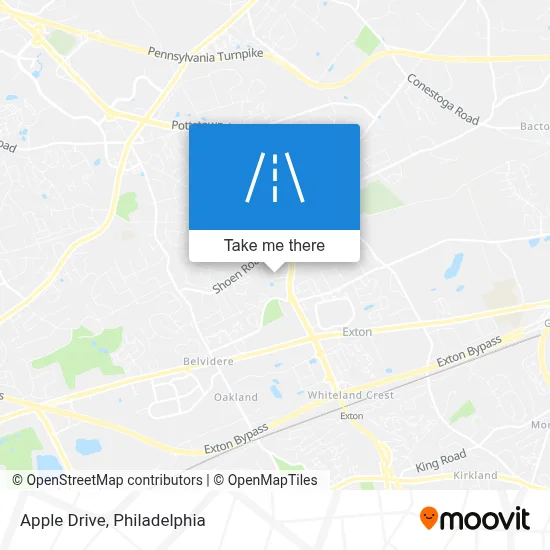 Apple Drive map