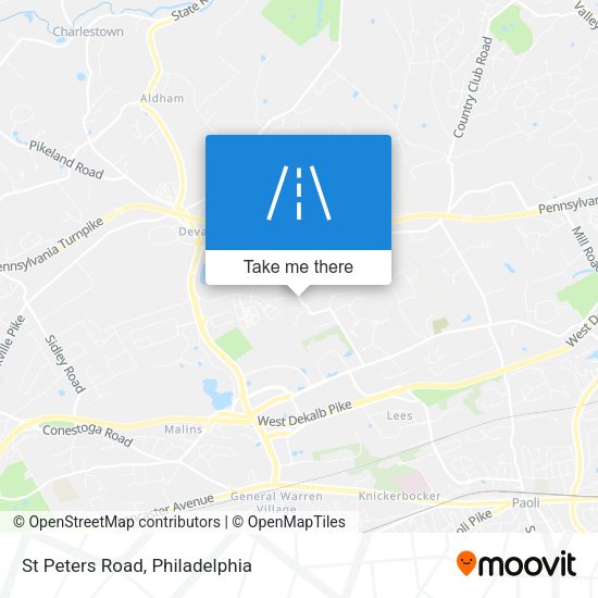 St Peters Road map