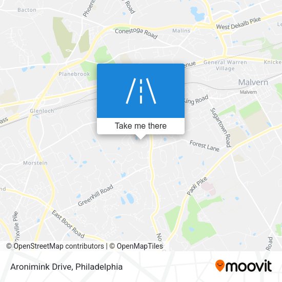 Aronimink Drive map