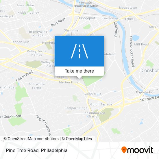 Pine Tree Road map