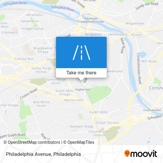 Philadelphia Avenue map