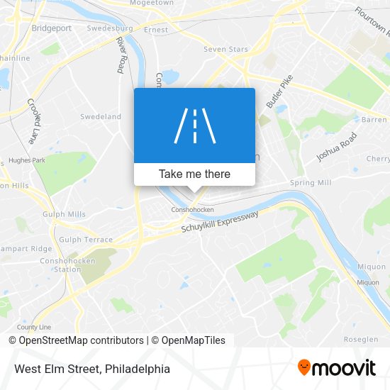 Mapa de West Elm Street