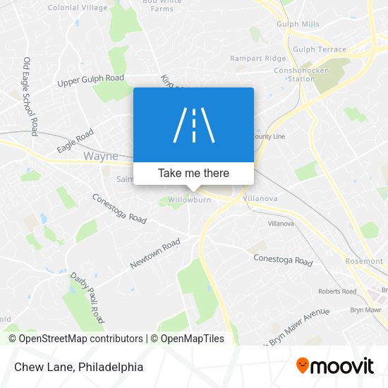 Mapa de Chew Lane