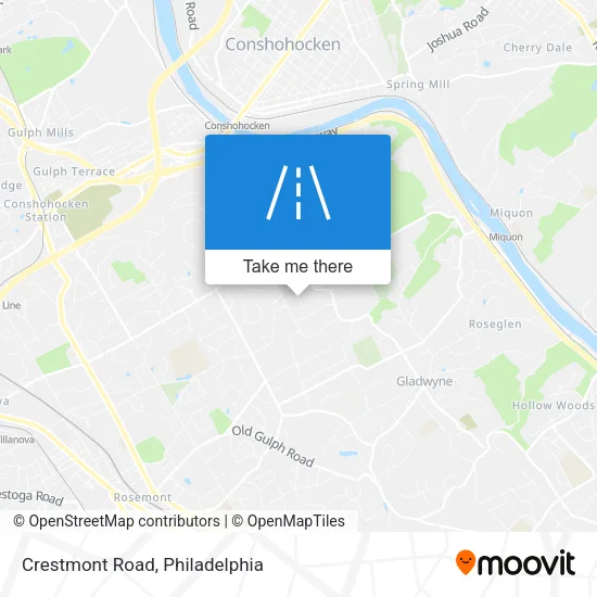 Crestmont Road map