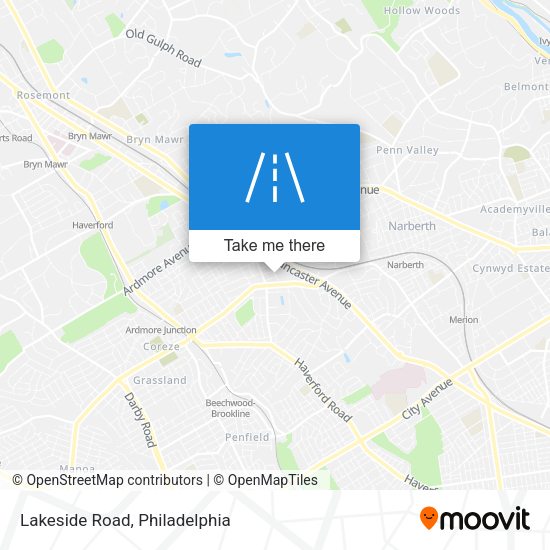 Mapa de Lakeside Road