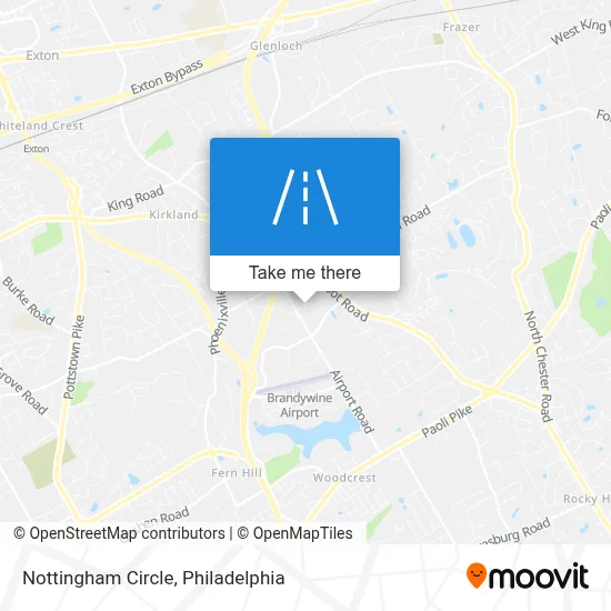 Nottingham Circle map