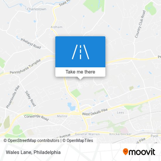 Mapa de Wales Lane