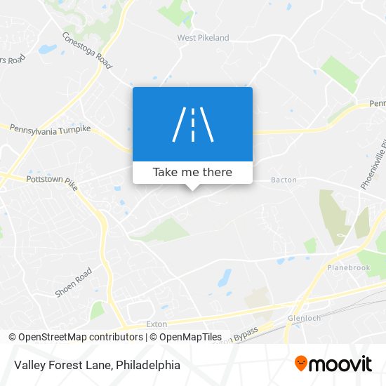 Valley Forest Lane map