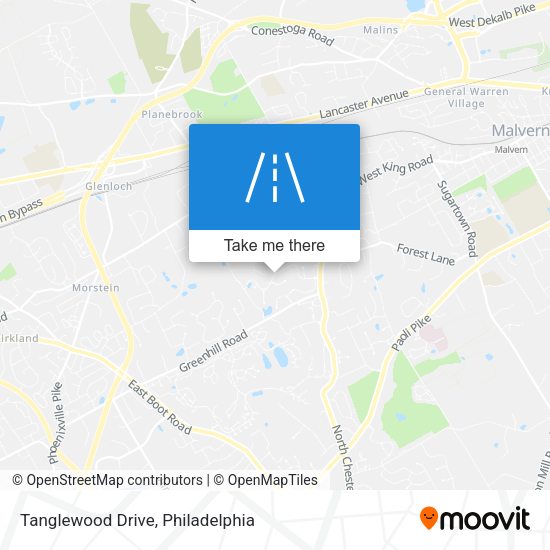 Tanglewood Drive map