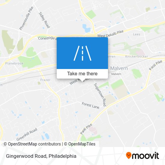 Mapa de Gingerwood Road