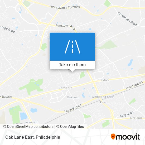 Mapa de Oak Lane East