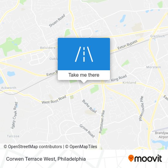 Mapa de Corwen Terrace West