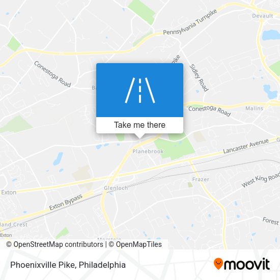 Mapa de Phoenixville Pike
