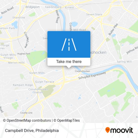 Campbell Drive map