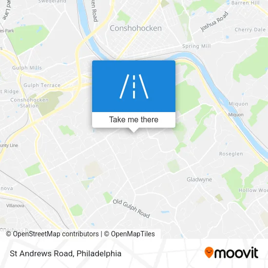 St Andrews Road map