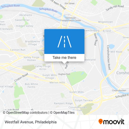 Mapa de Westfall Avenue