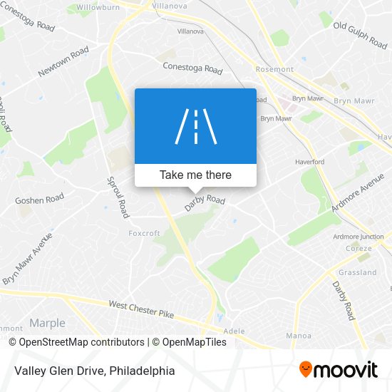 Valley Glen Drive map