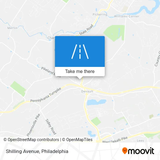 Shilling Avenue map