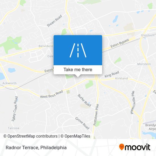 Radnor Terrace map