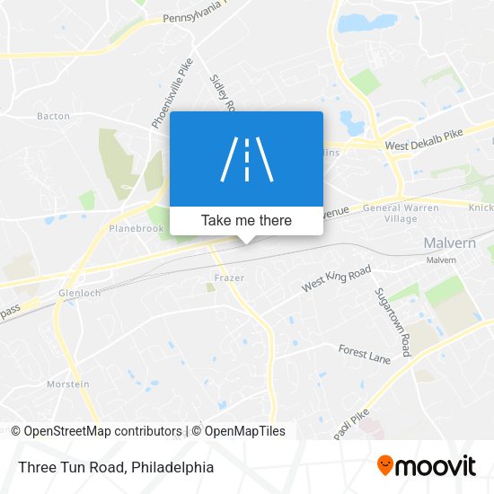Mapa de Three Tun Road