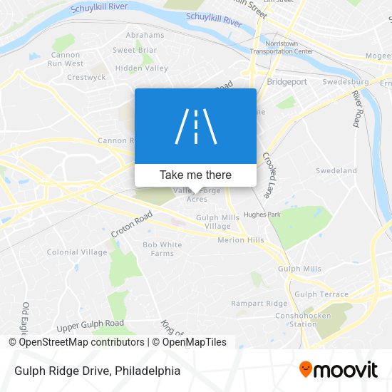 Gulph Ridge Drive map