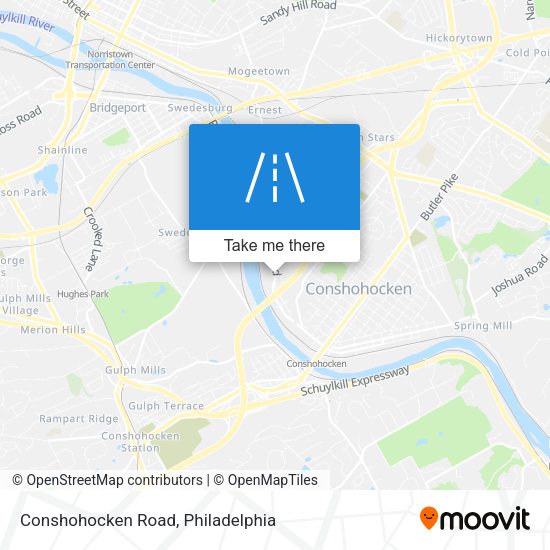 Conshohocken Road map