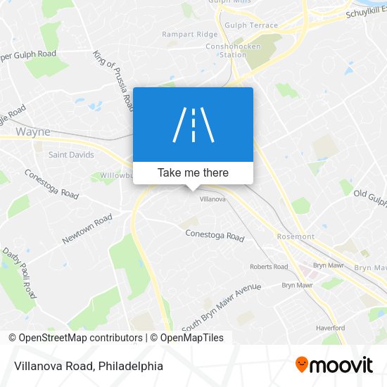 Villanova Road map