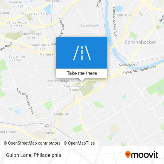 Gulph Lane map