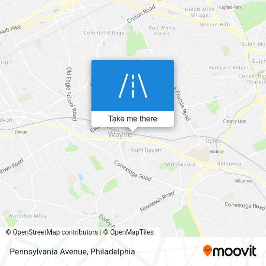 Mapa de Pennsylvania Avenue
