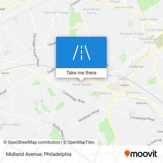 Midland Avenue map