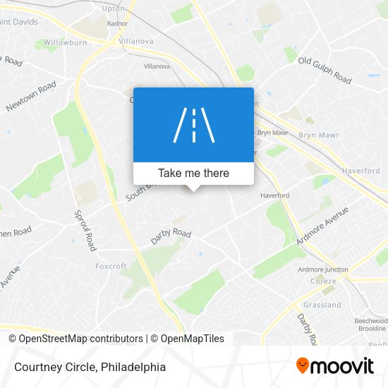 Courtney Circle map