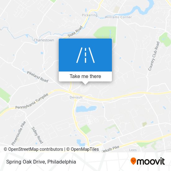 Spring Oak Drive map