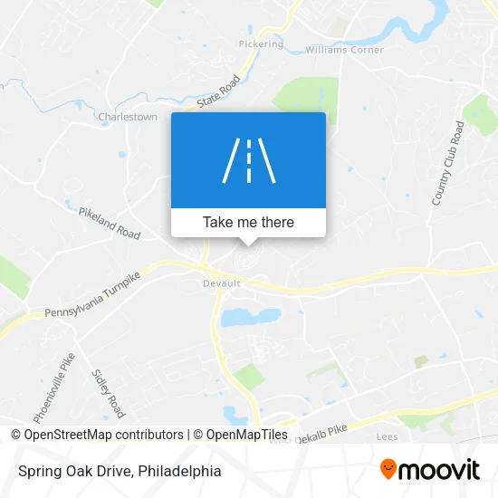 Spring Oak Drive map