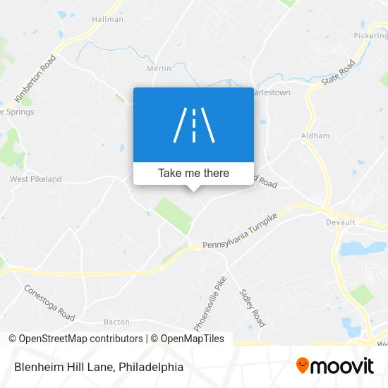 Mapa de Blenheim Hill Lane