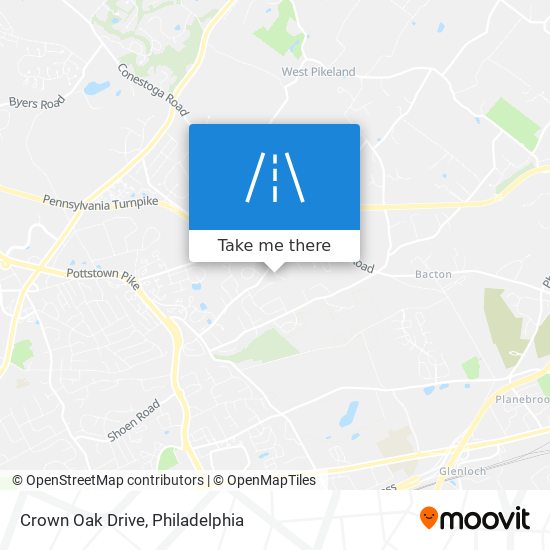 Crown Oak Drive map