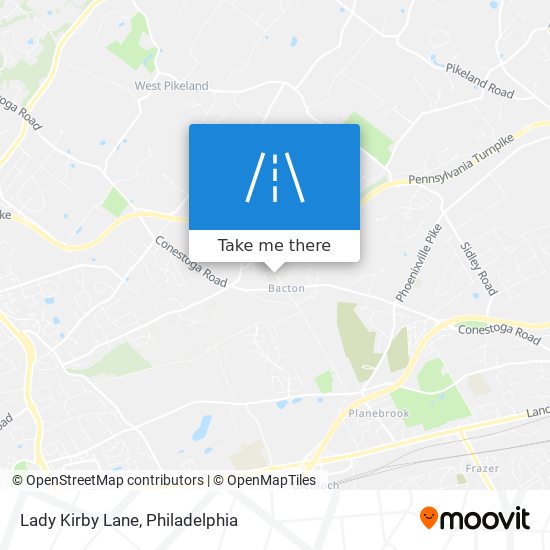 Lady Kirby Lane map