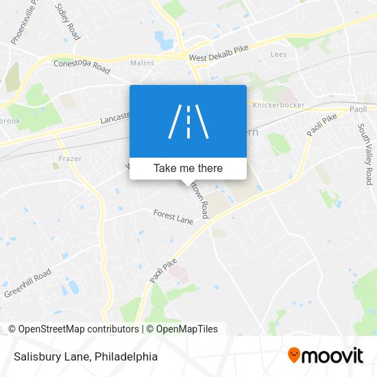 Salisbury Lane map