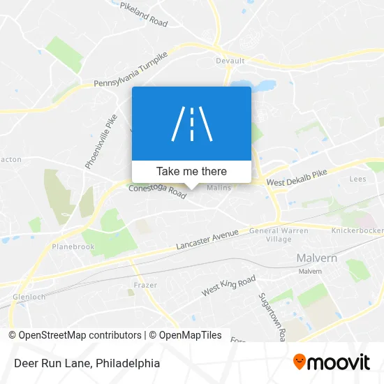Deer Run Lane map